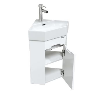 Тумба под раковину подвесная Onika Айленд 103502 35 см белый